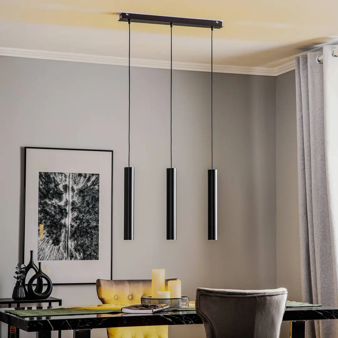 Nowodvorski Lighting Hängeleuchte Eye, schwarz, dreiflammig