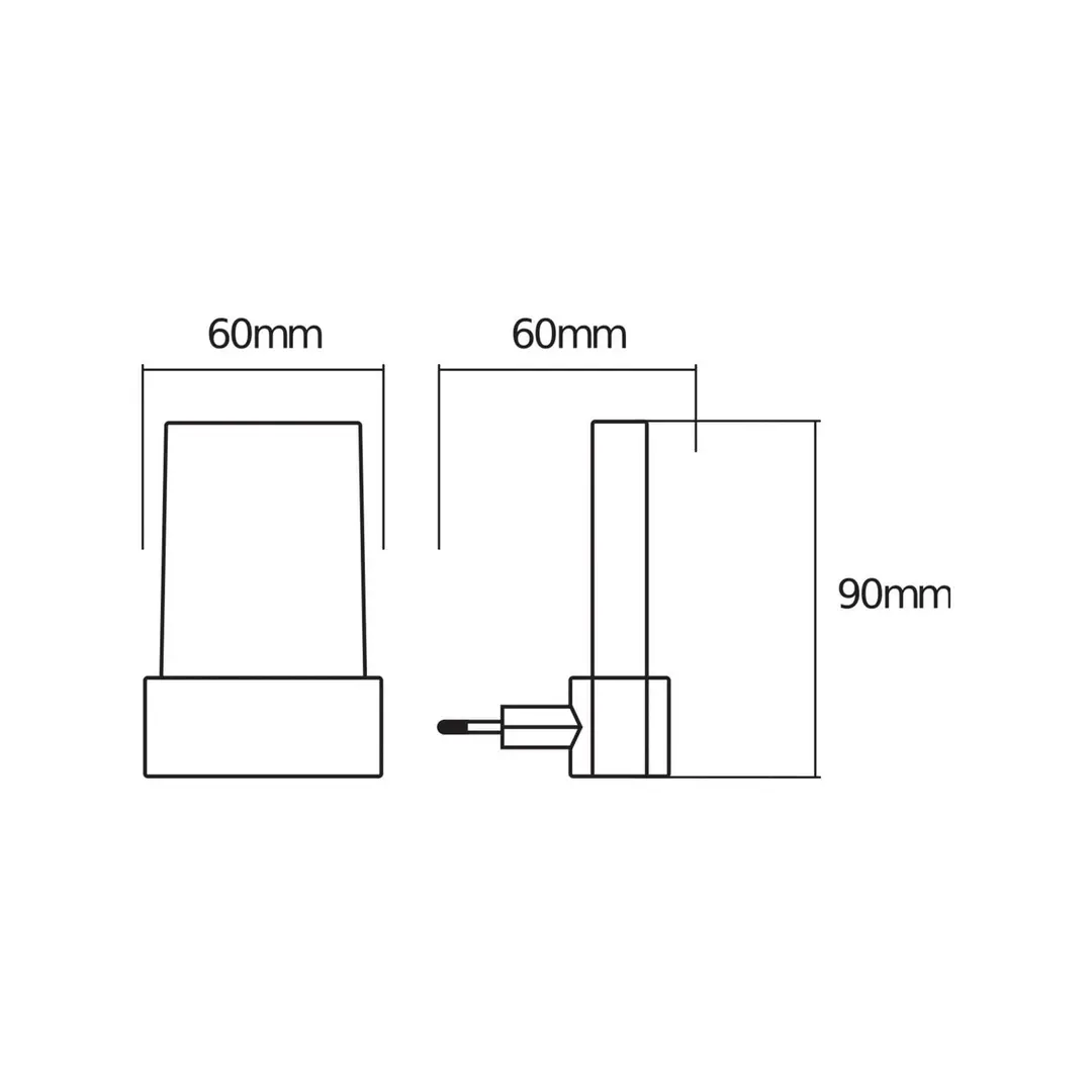 OSRAM LED-Steckdosennachtlicht LUNETTA SHINE, RGBW, weiß