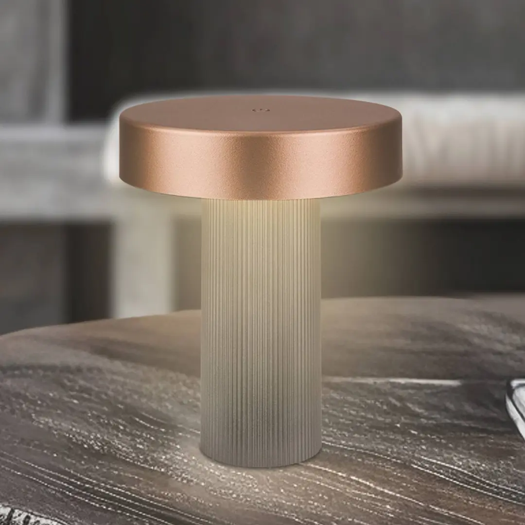 Briloner LED-Akku-Tischlampe Bito, bronze/anthrazit, Höhe 20 cm, IP44
