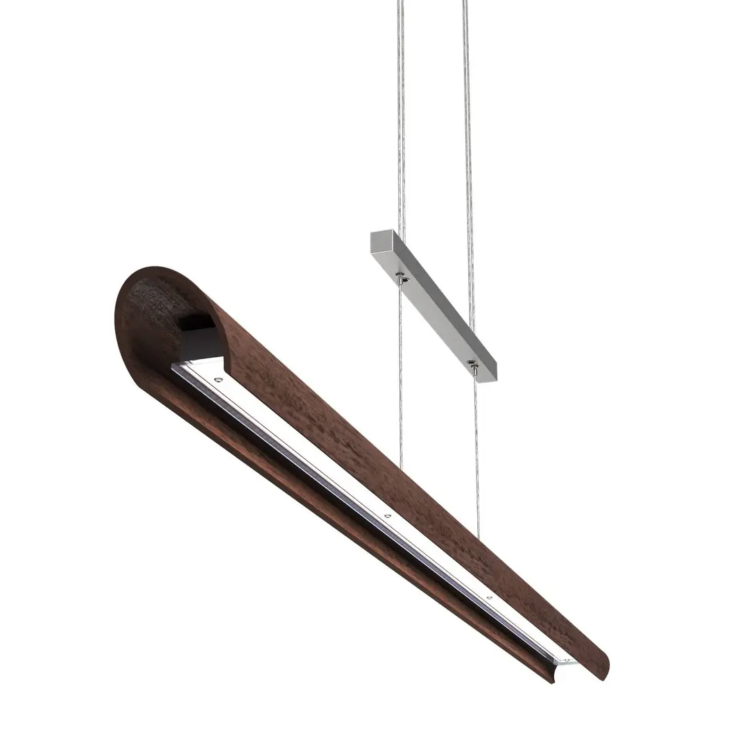 Elobra LED-Pendelleuchte Colombia S, Nussbaum