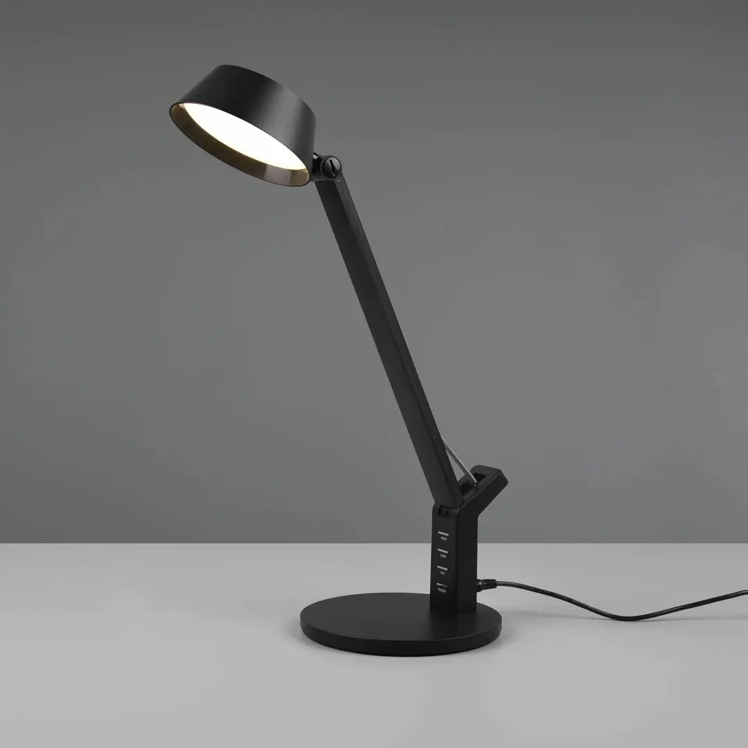 Trio Lighting LED-Tischleuchte Ava mit Dimmfunktion, schwarz