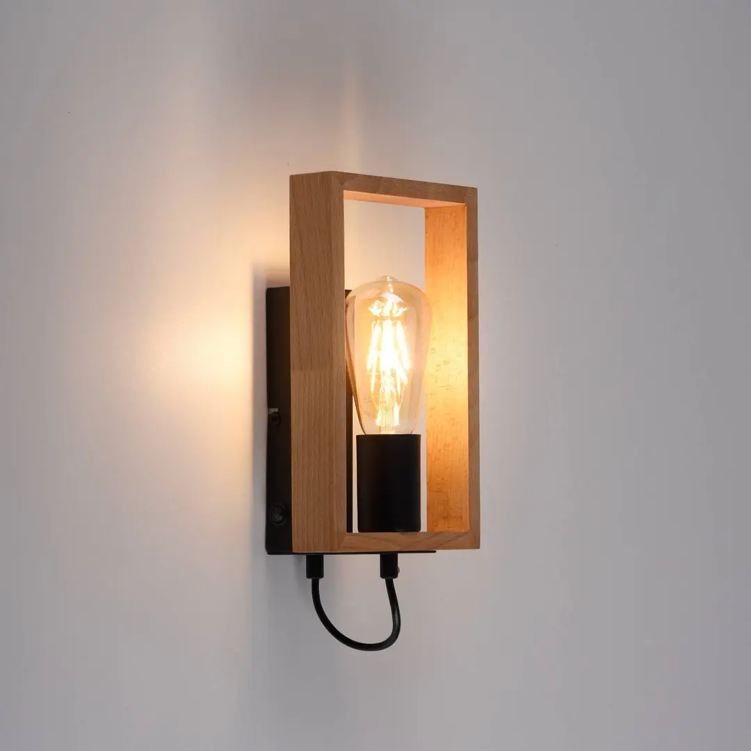 JUST LIGHT. GmbH Wandleuchte Frame aus Holz