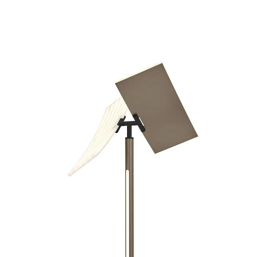 HELL LED-Stehlampe Twice, bronze eloxiert, Höhe 185 cm Metall CCT