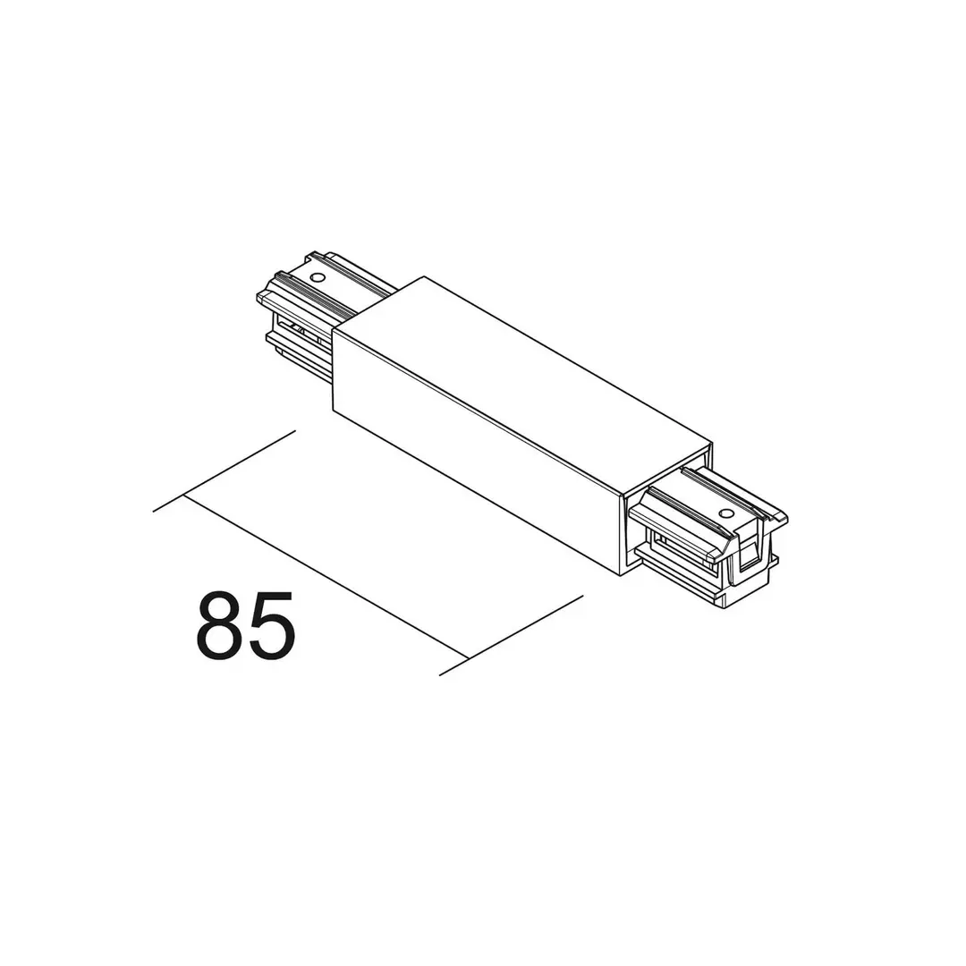 Ivela Mitteleinspeisung SQUARE 48 V, weiß, Kunststoff