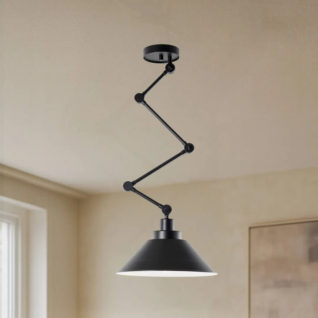 Nowodvorski Lighting Hängelampe Pantograph mit Gelenkabhängung, schwarz