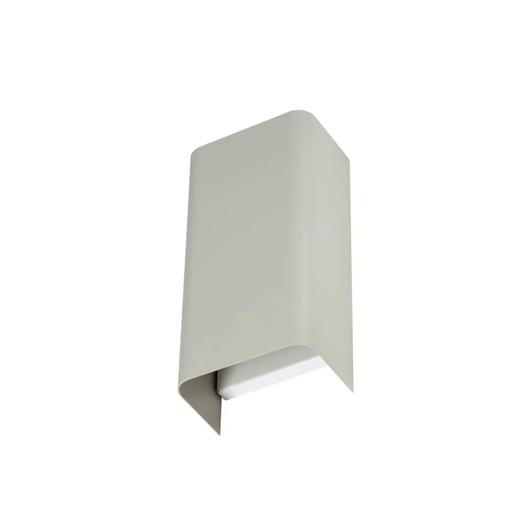 Nowodvorski Lighting Wandleuchte Bergen, hellgrau, Metall, 23 cm hoch, GU10
