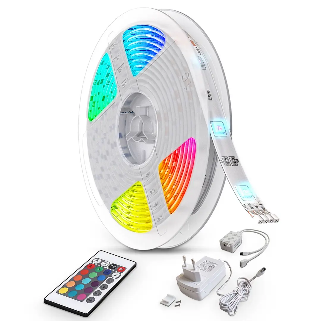 B.K. Licht LED-Strip BKL1086, weiß, Länge 1000 cm, Kunststoff, RGBW