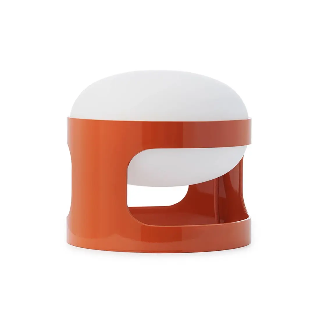 Kartell Tischleuchte KD28, orange, Ø 25 cm, E14-LED