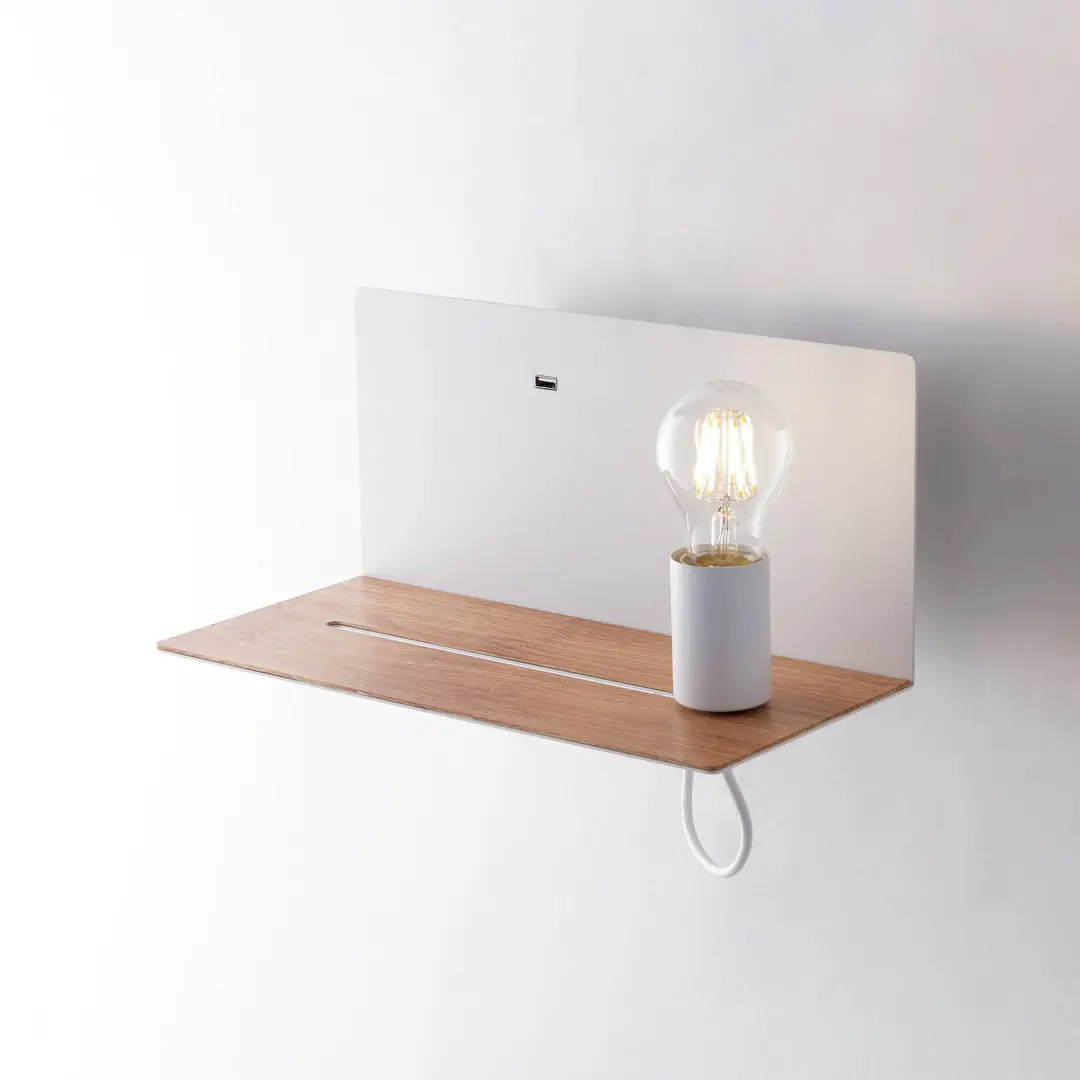 Eco-Light Wandleuchte Flash, weiß, Breite 33 cm, Aluminium