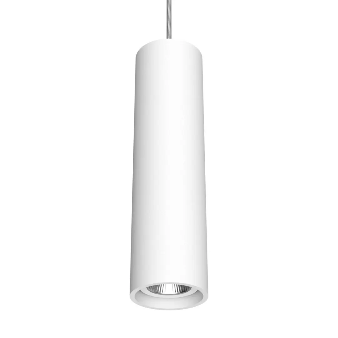 LTS LED-Pendel Fuzzy Ø8cm 15W 830 weiß Anbaubaldachin