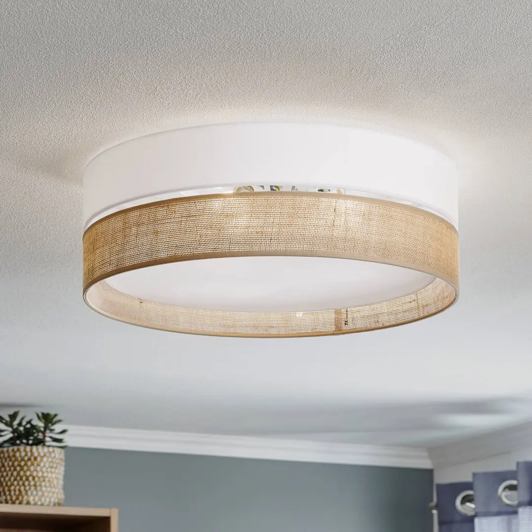 TK Lighting Deckenleuchte Linobianco, Ø 45 cm