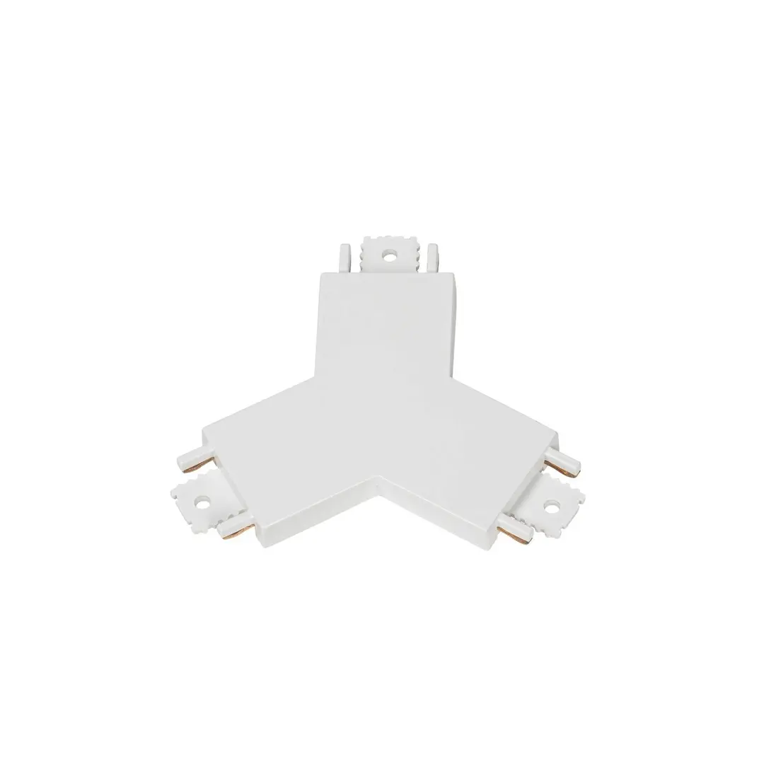Lindby Y-Verbinder Lumaro, weiß, 7,85 cm, Kunststoff