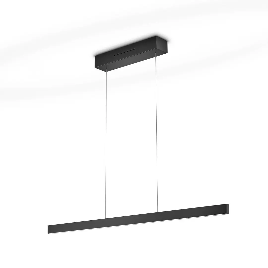 Knapstein LED-Hängelampe LINDA-92 schwarz Länge 92cm Gestensteuerung