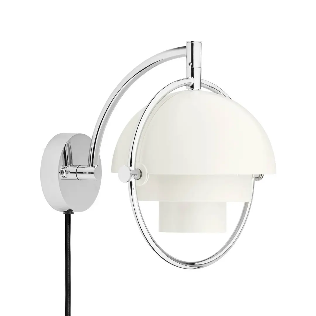 GUBI Wandleuchte Multi-Lite, weiß, Metall, G9