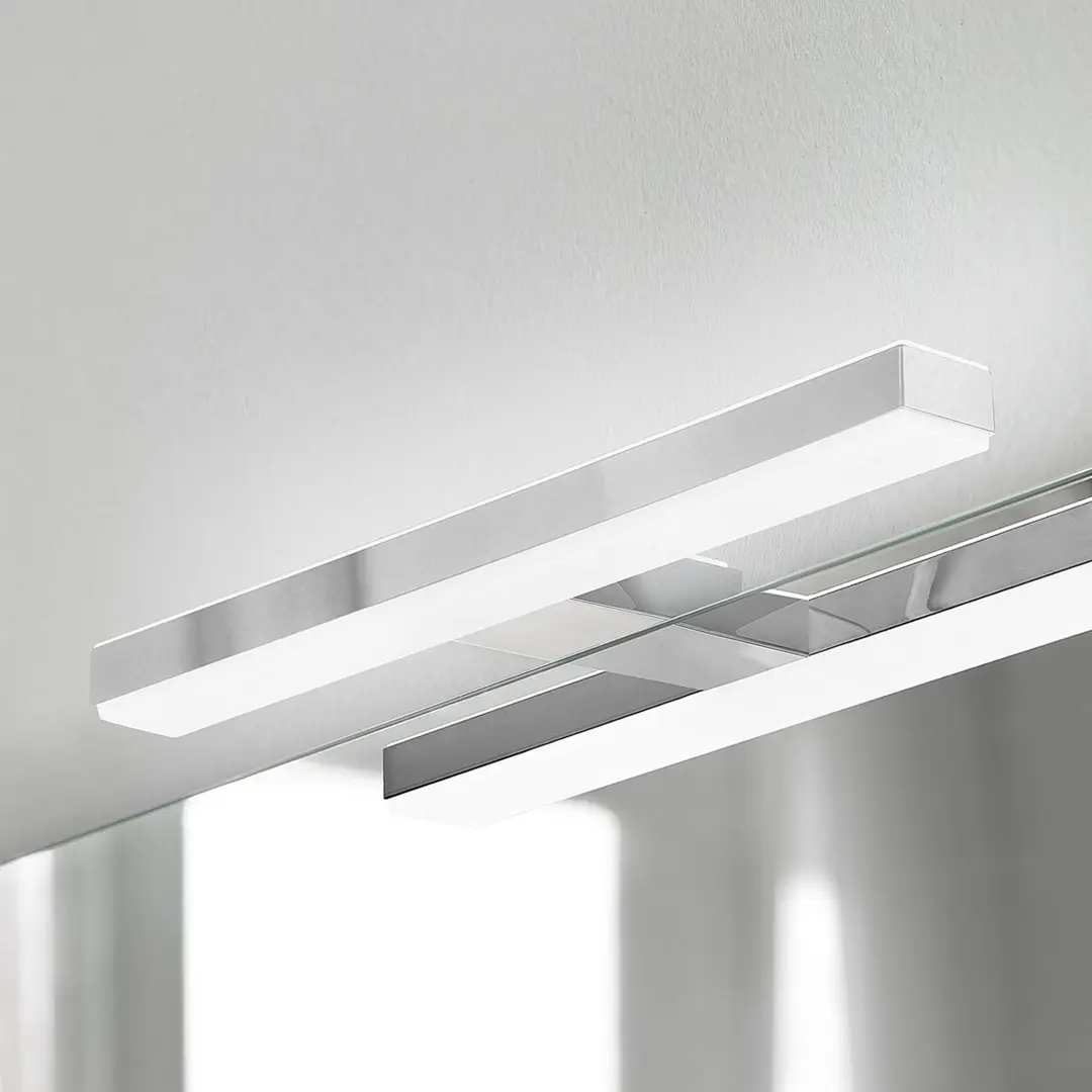 Ebir LED-Spiegellampe Veronica, Breite 30 cm, chrom