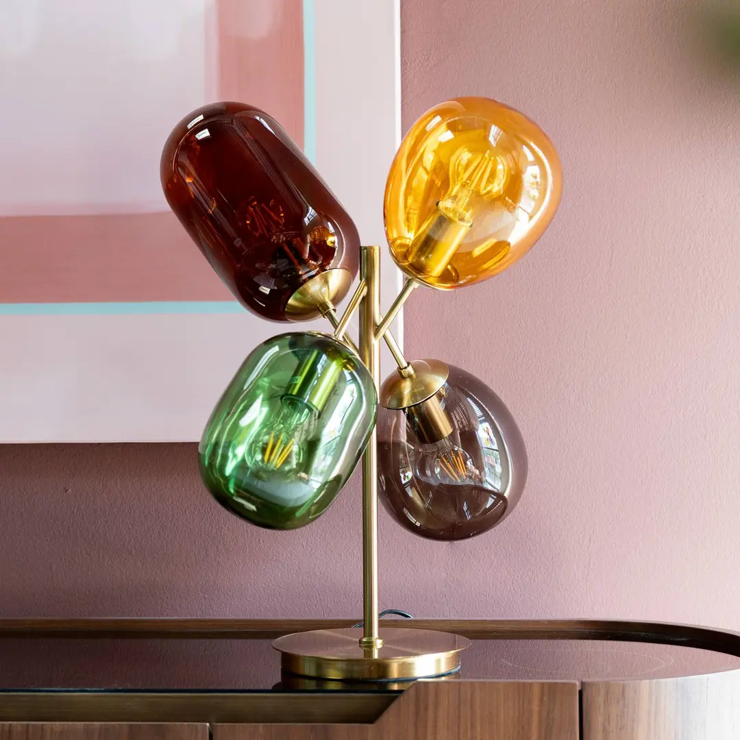 KARE Tischleuchte Balloon Dance, mehrfarbig, 48 cm hoch, E27