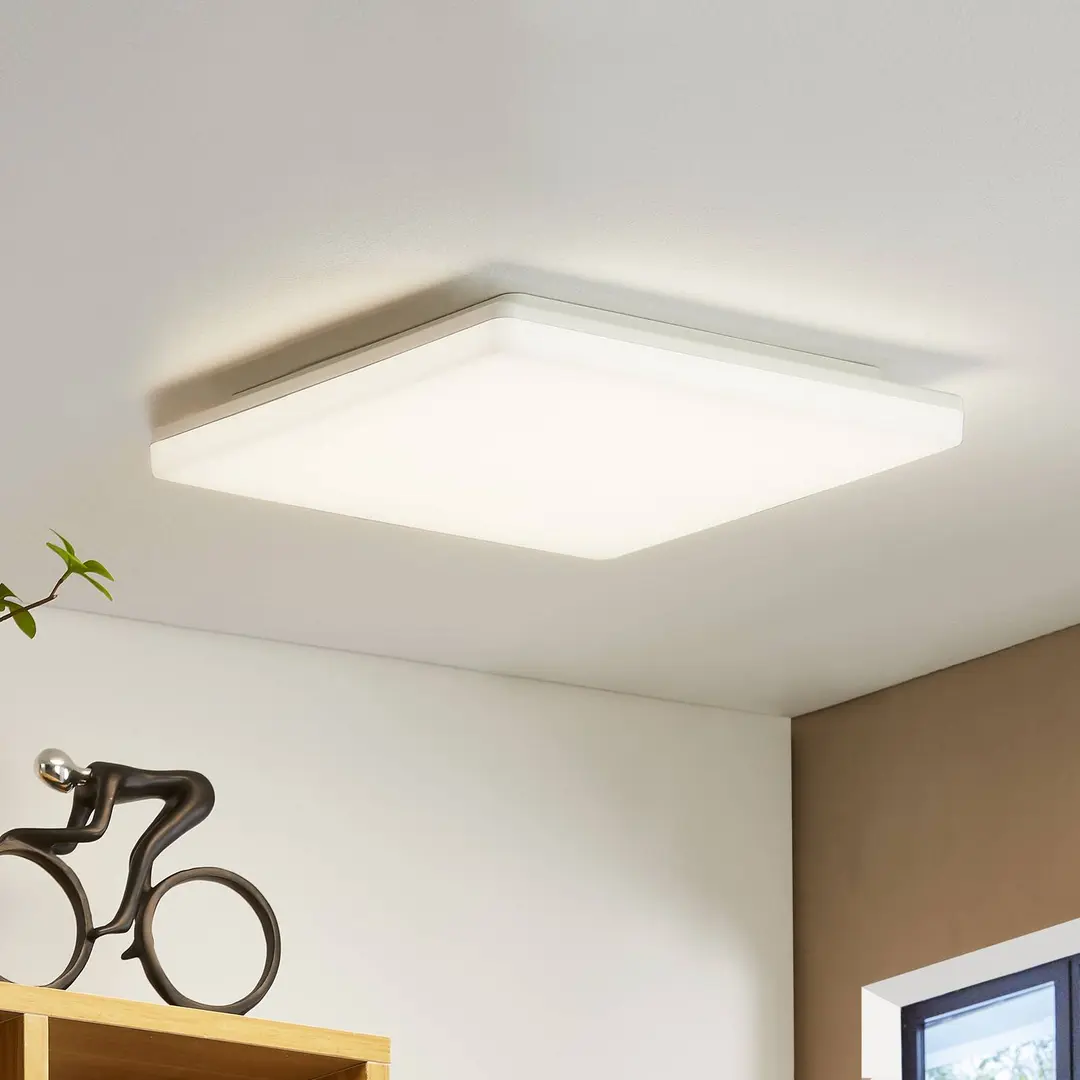 Prios Artin LED-Deckenlampe, eckig, 33 cm