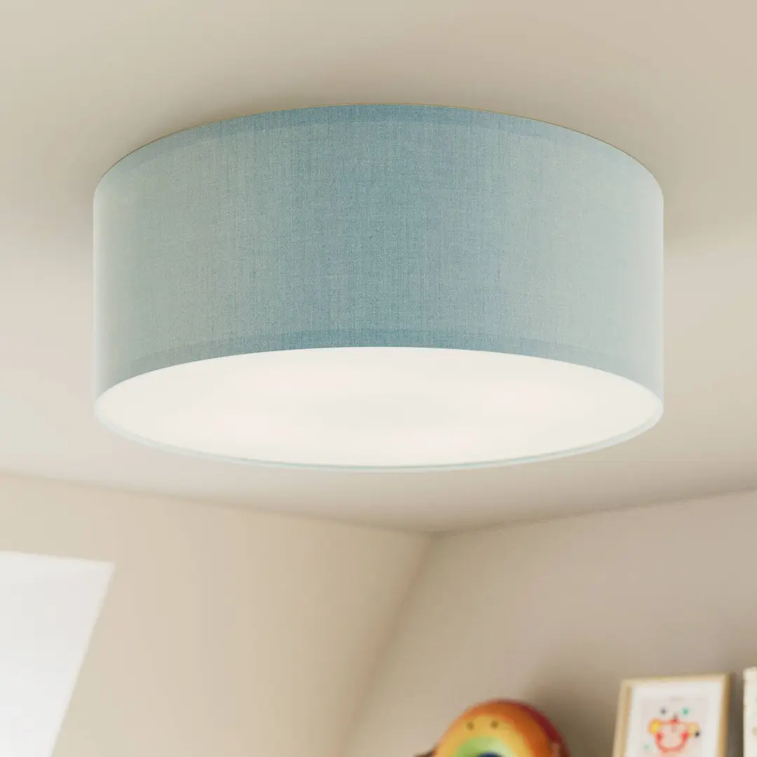 TK Lighting Deckenleuchte Rondo Kids, Ø 38 cm, blau