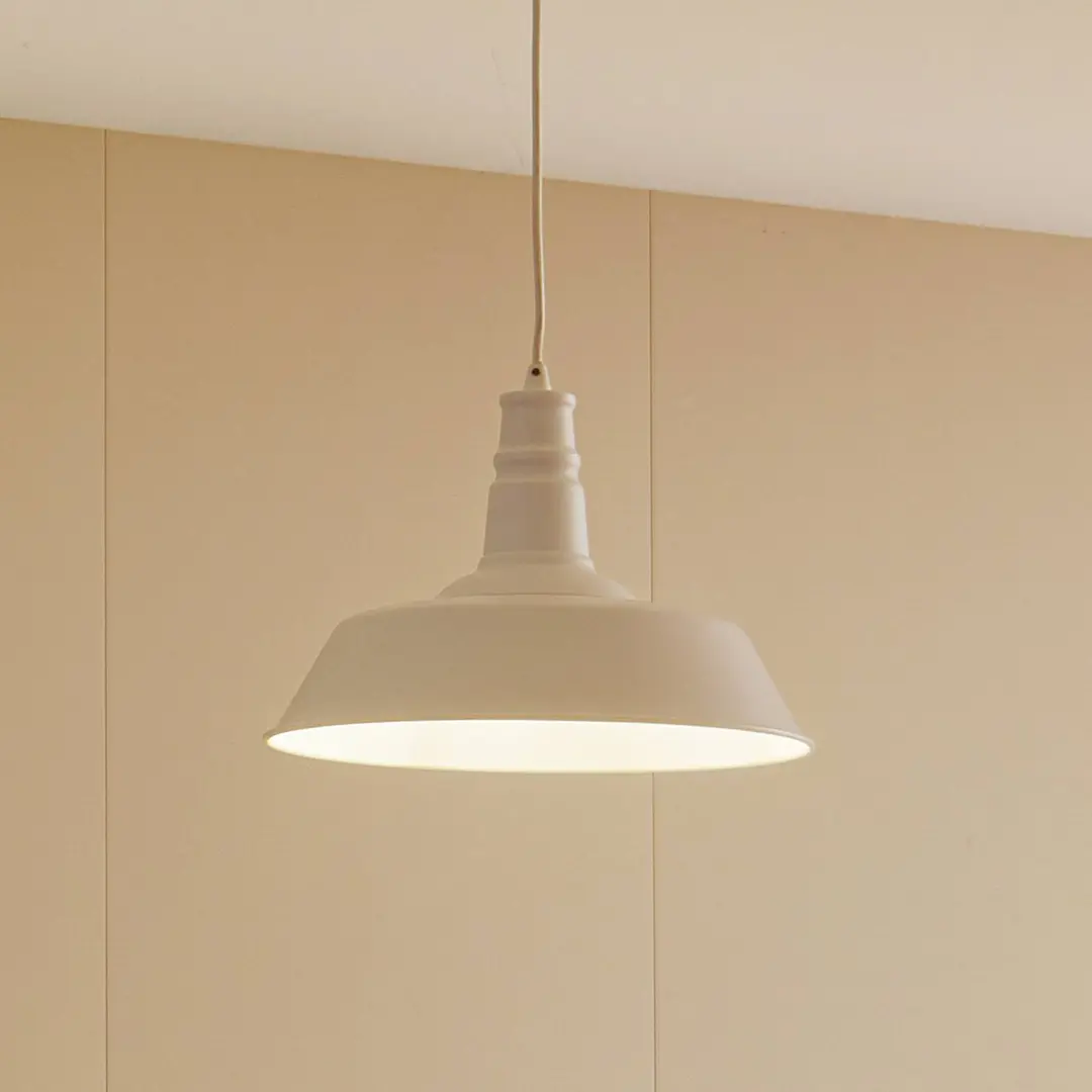 Lindby Hängeleuchte Laylan, weiß, Ø 36 cm, Metall