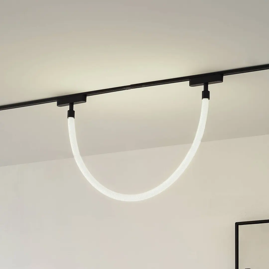 Lindby LED-Lichtschlauch Lumaro, Länge 100cm, Textil, 48V