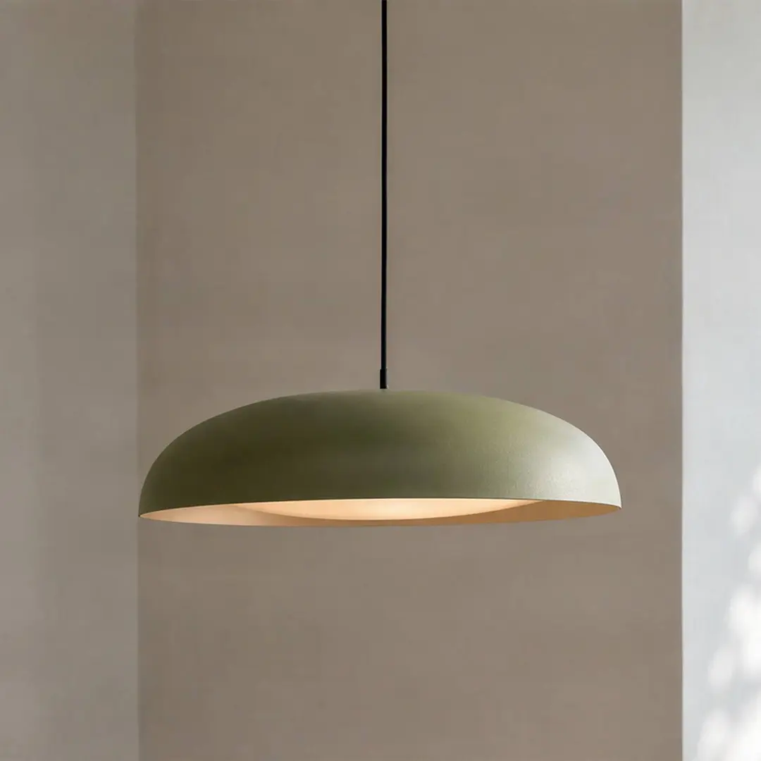 Lindby LED-Hängeleuchte Florie, grün, Ø 40 cm, Metall