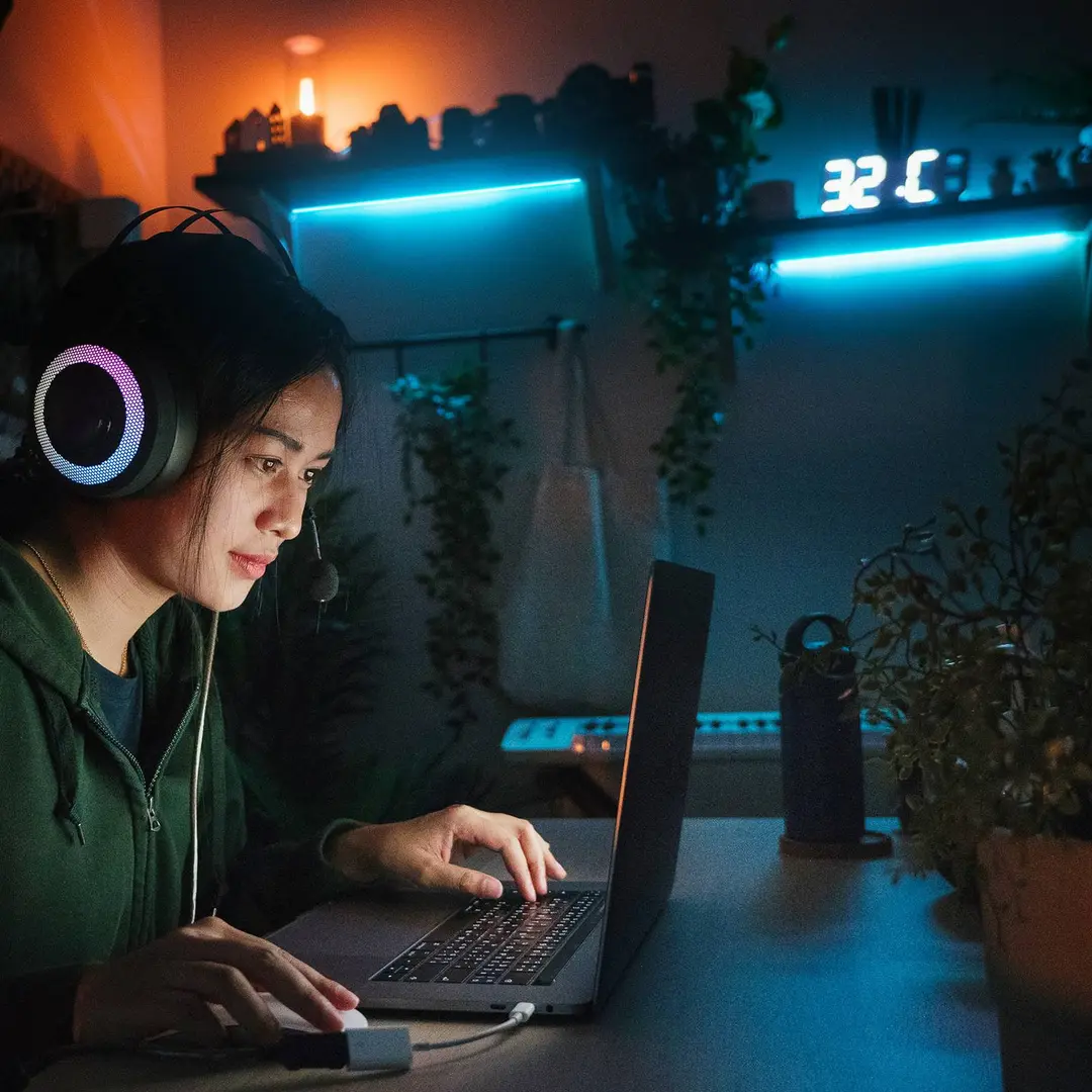 B.K. Licht LED-Stripe Lee USB, Länge 3 m, RGBW, Fernbedienung