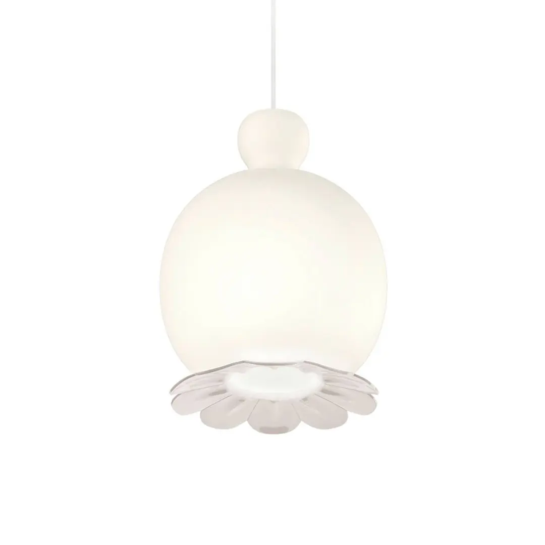 kdln Opyo Hängeleuchte, weiß, Ø 22 cm, Glas