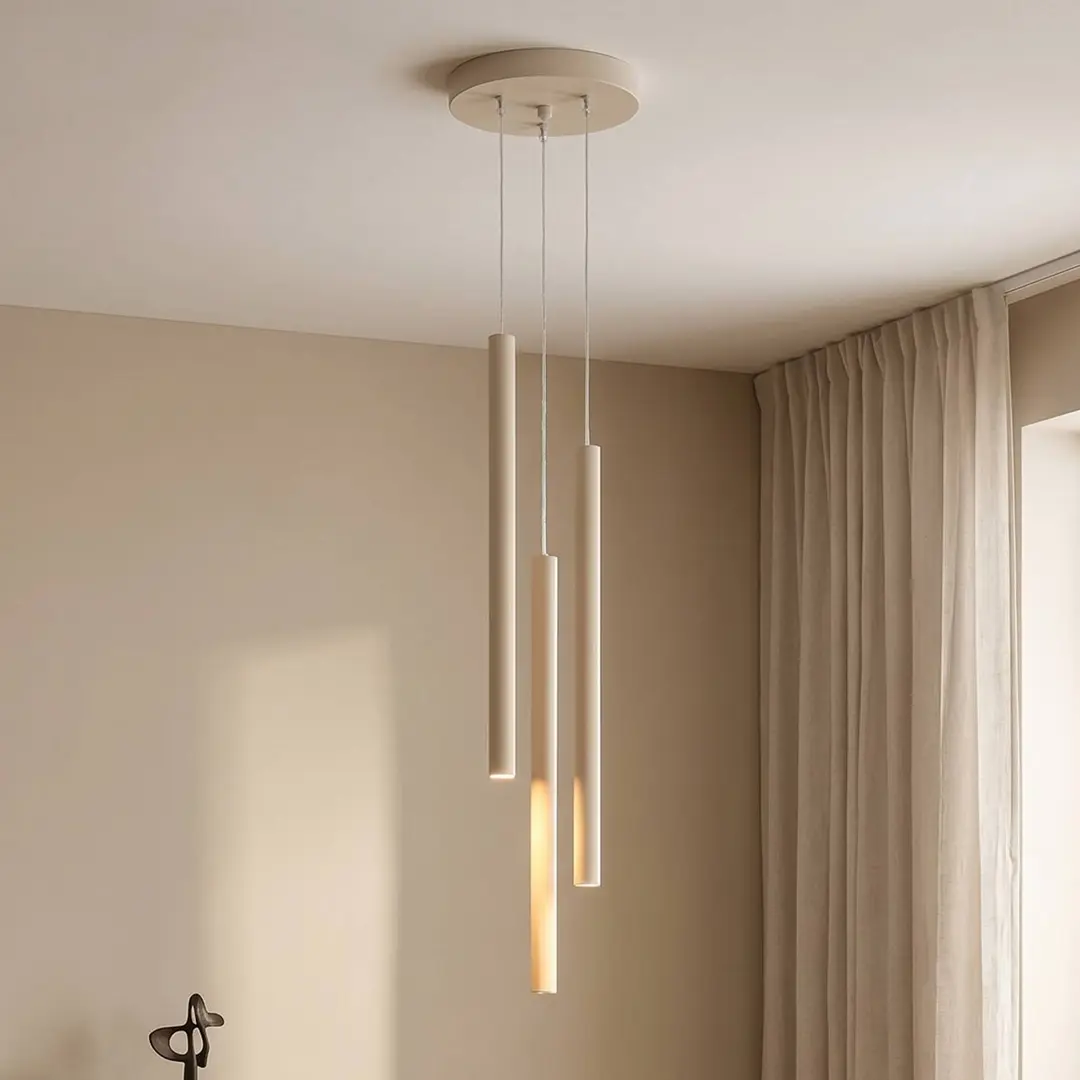 SOLLUX LIGHTING Hängelampe Pastelo, beige, Ø 19 cm, Stahl