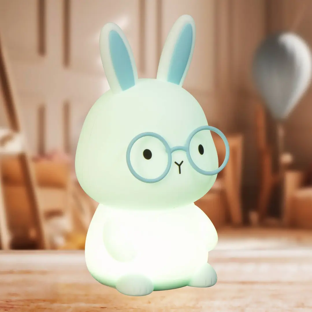 FH Lighting LED-Akkulampe Felix, blau, Höhe 13 cm, Silikon
