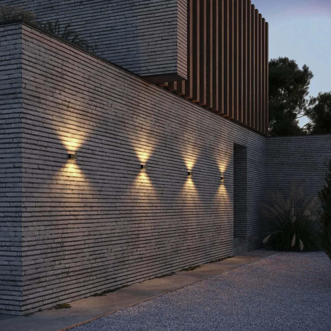 Wever & Ducré Lighting WEVER & DUCRÉ LED-Außenwandlampe Kiosk 1.0 bronze, 2.700 K