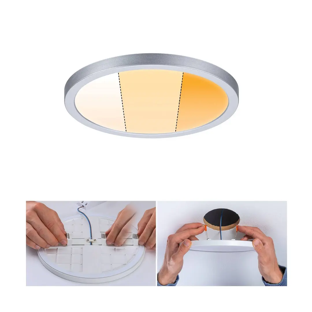 Paulmann Panel Areo dimtowarm 3-step rund chrom 17,5cm