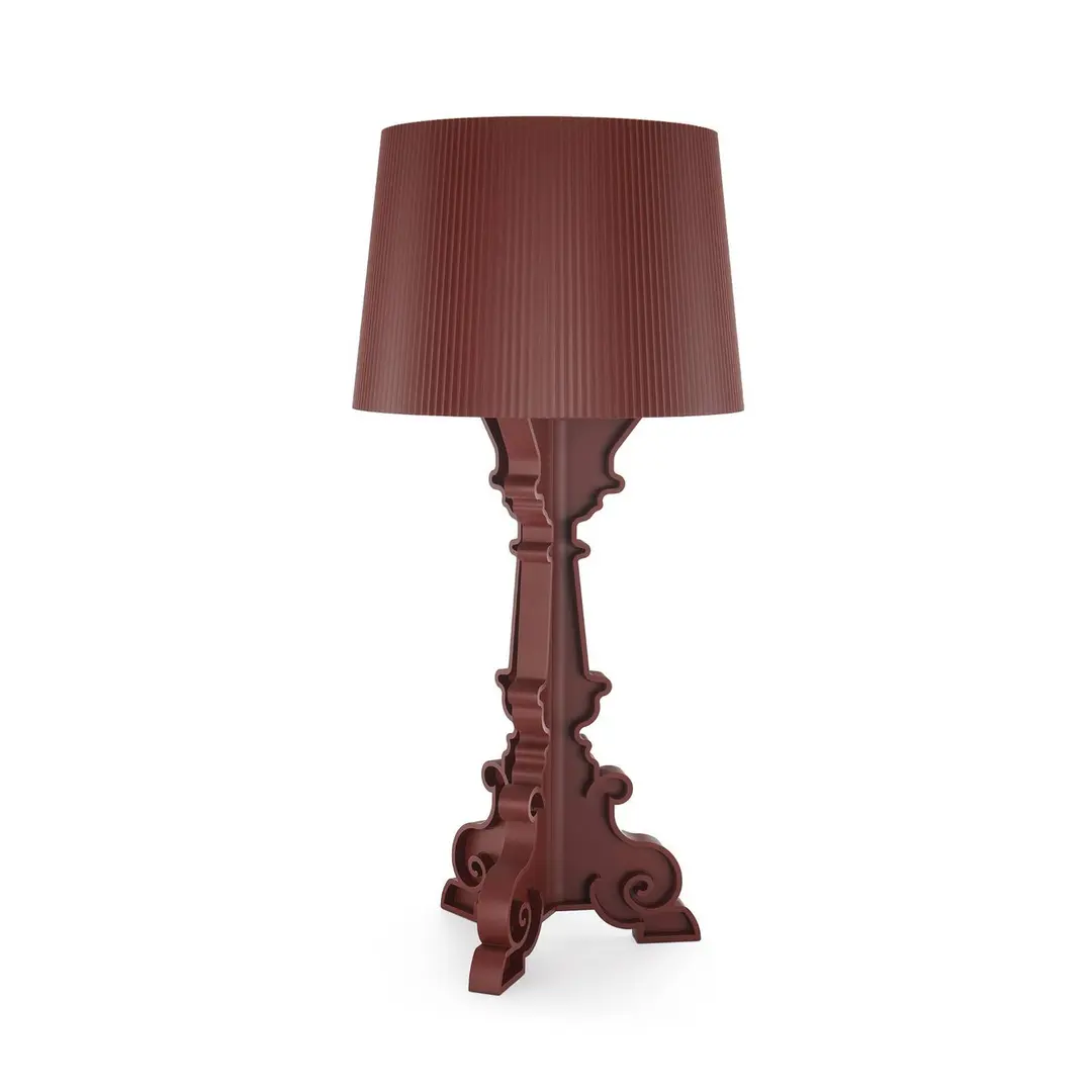 Kartell Tischlampe Bourgie Mat, rot, 78 cm, 3-flammig, E14
