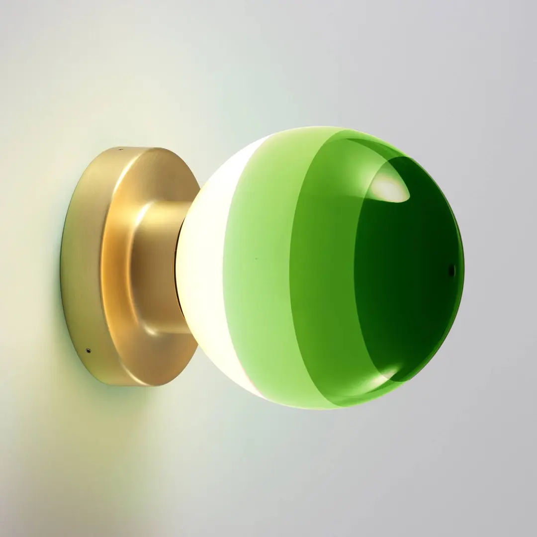 MARSET LED-Wandlampe Dipping Light A2, grün/gold