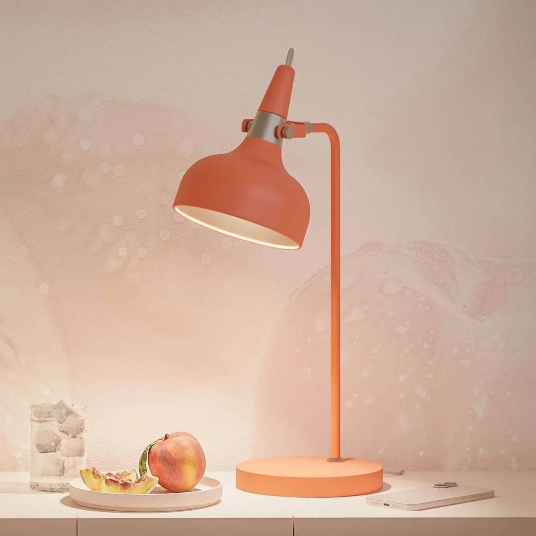 Paulmann Tischlampe Juna STYLE, pfirsich, Höhe 51 cm, Metall