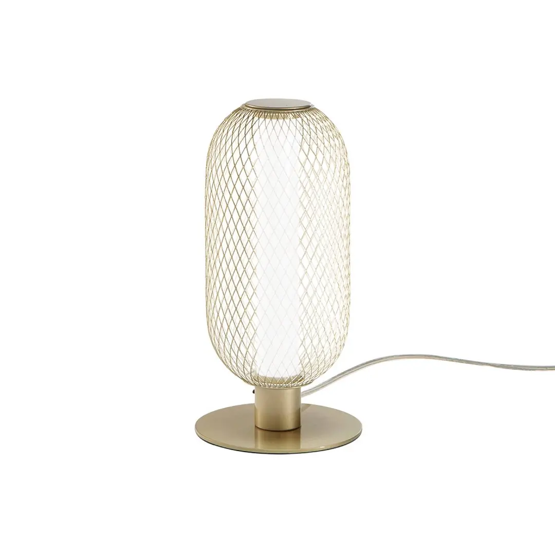 Luce Ambiente Design LED-Tischlampe INKAS, Höhe 28 cm, goldfarben, Metall, CCT