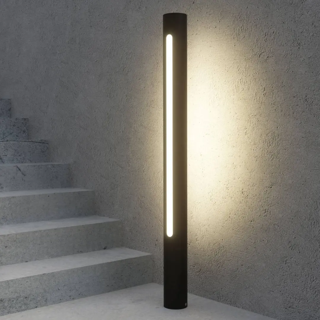 Lucande LED-Wegelampe Tomas, 75 cm, dunkelgrau, IP54