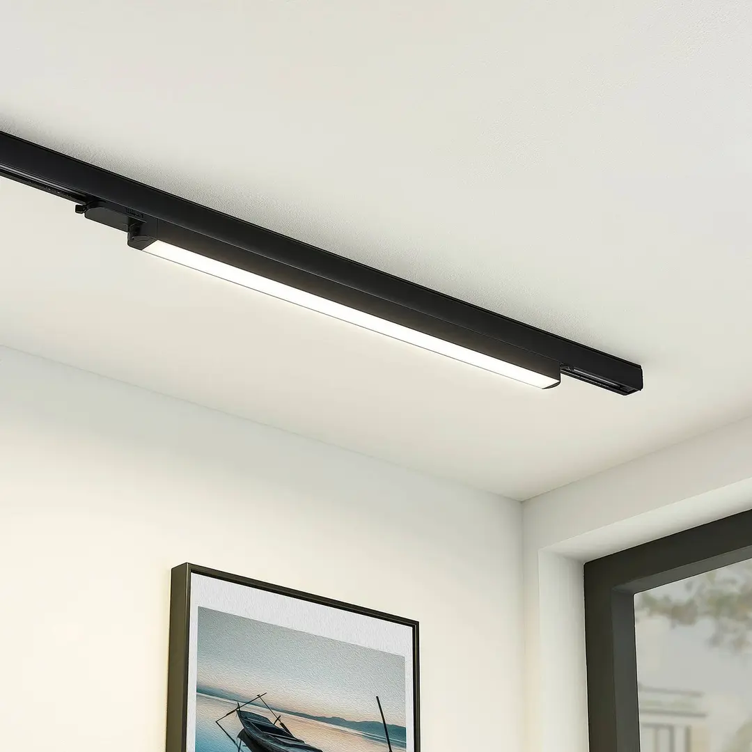Arcchio LED-Schienenleuchte Harlow, schwarz, 69 cm, 4.000 K