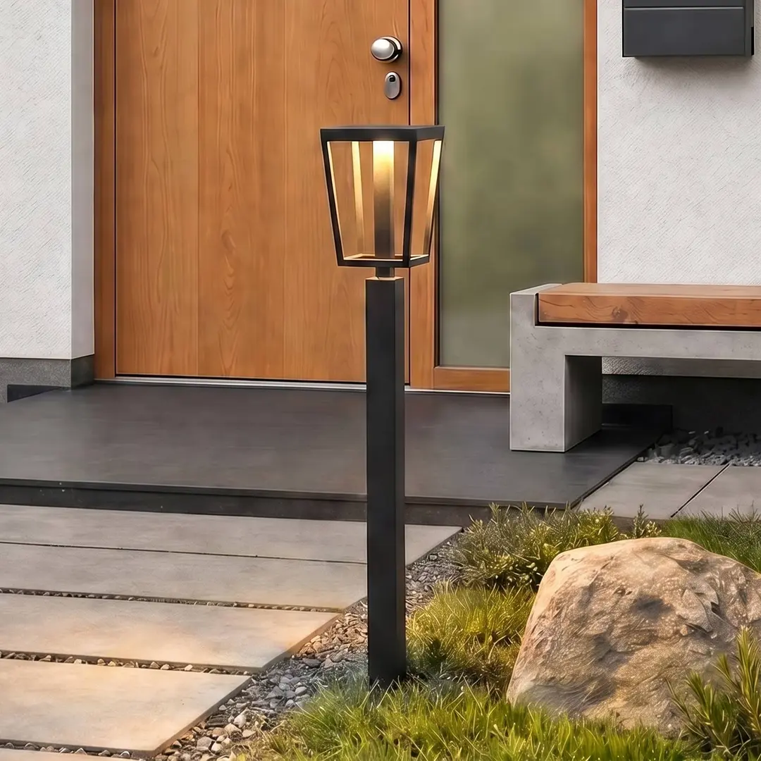 Lucande LED-Wegeleuchte Lynx, 95,5 cm, schwarz, IP65