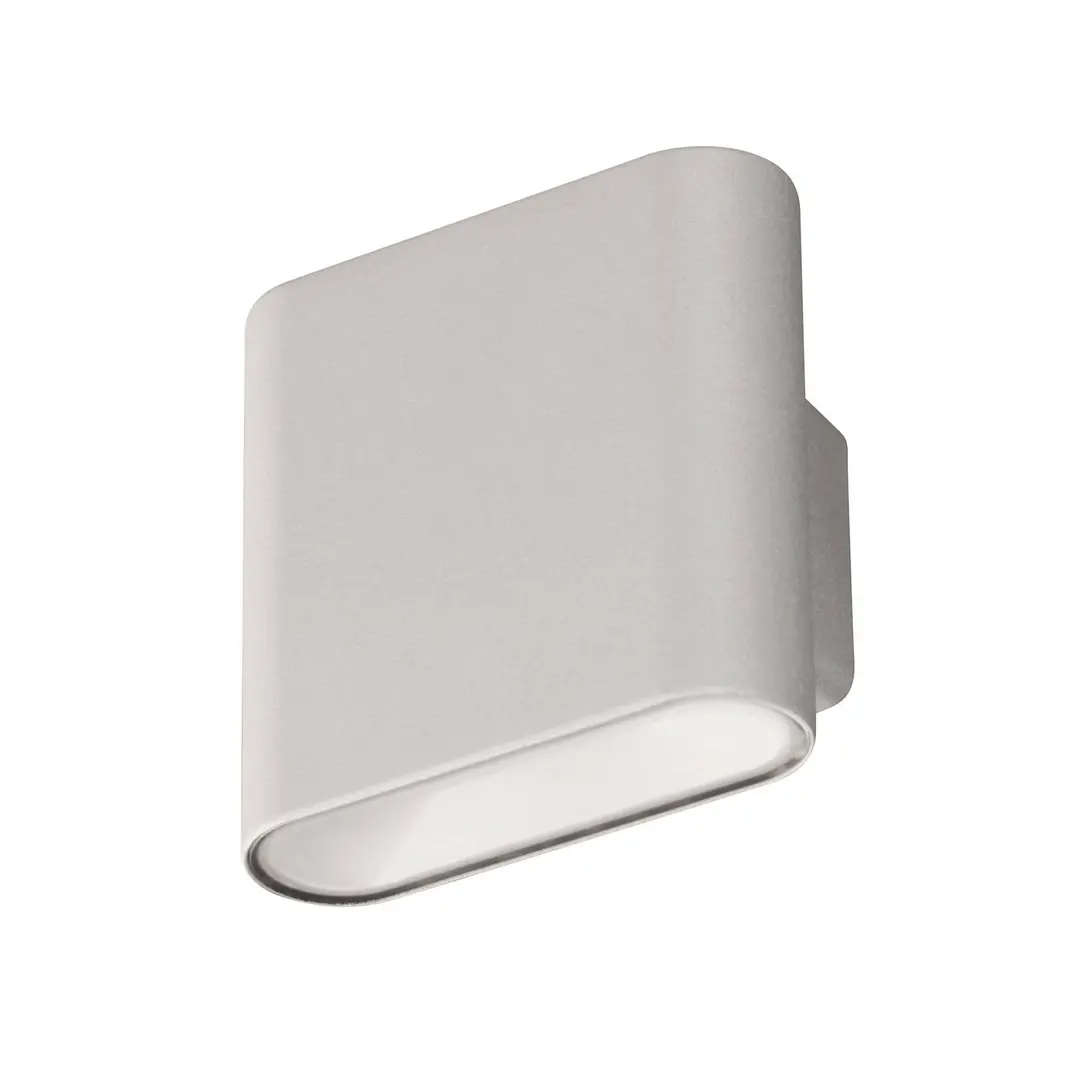 FH Lighting LED-Akkuwandlampe Magnetic, silber, up & down, Breite 10 cm