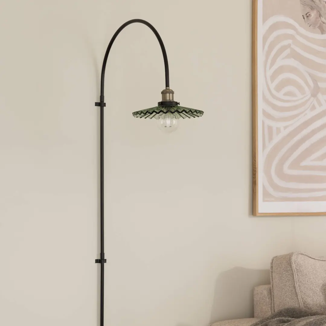 Globen Lighting Wandlampe COBBLER, grün, Höhe 150 cm, Glas