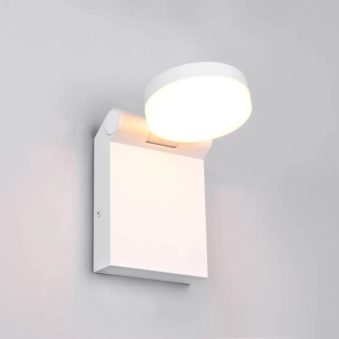 Trio Lighting LED-Außenwandleuchte Adour, weiß matt, kippbar, CCT, IP44