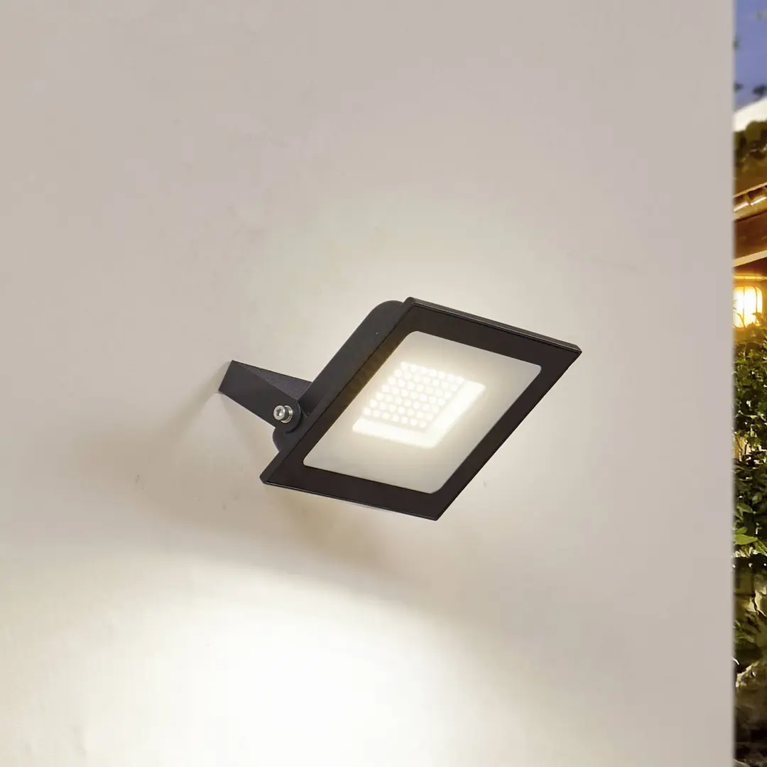 Prios LED-Außenstrahler Maikel, 50W, 4000lm, Metall