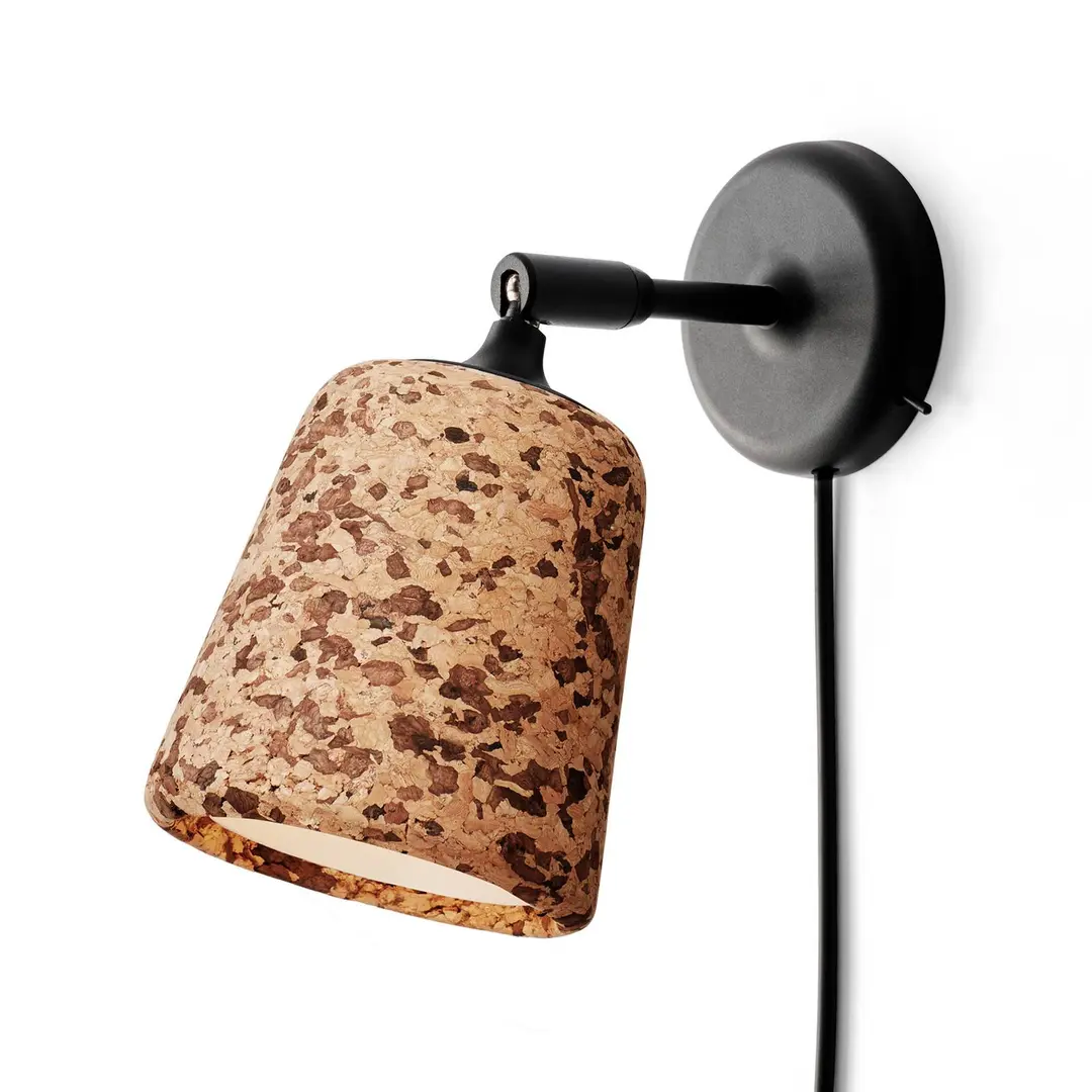 New Works Material Originals Wandlampe Kork gemixt