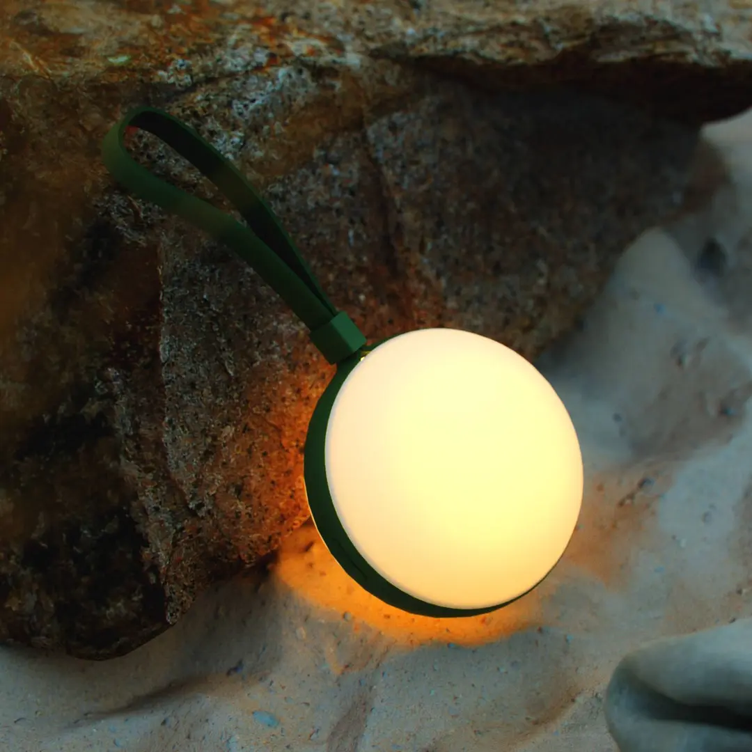 Nordlux LED-Außenleuchte Bring to go Ø 12 cm weiß/grün