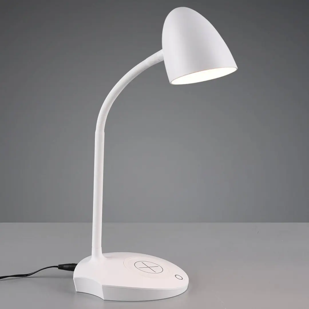 Reality Leuchten LED-Tischleuchte Load, induktive Ladestation, weiß
