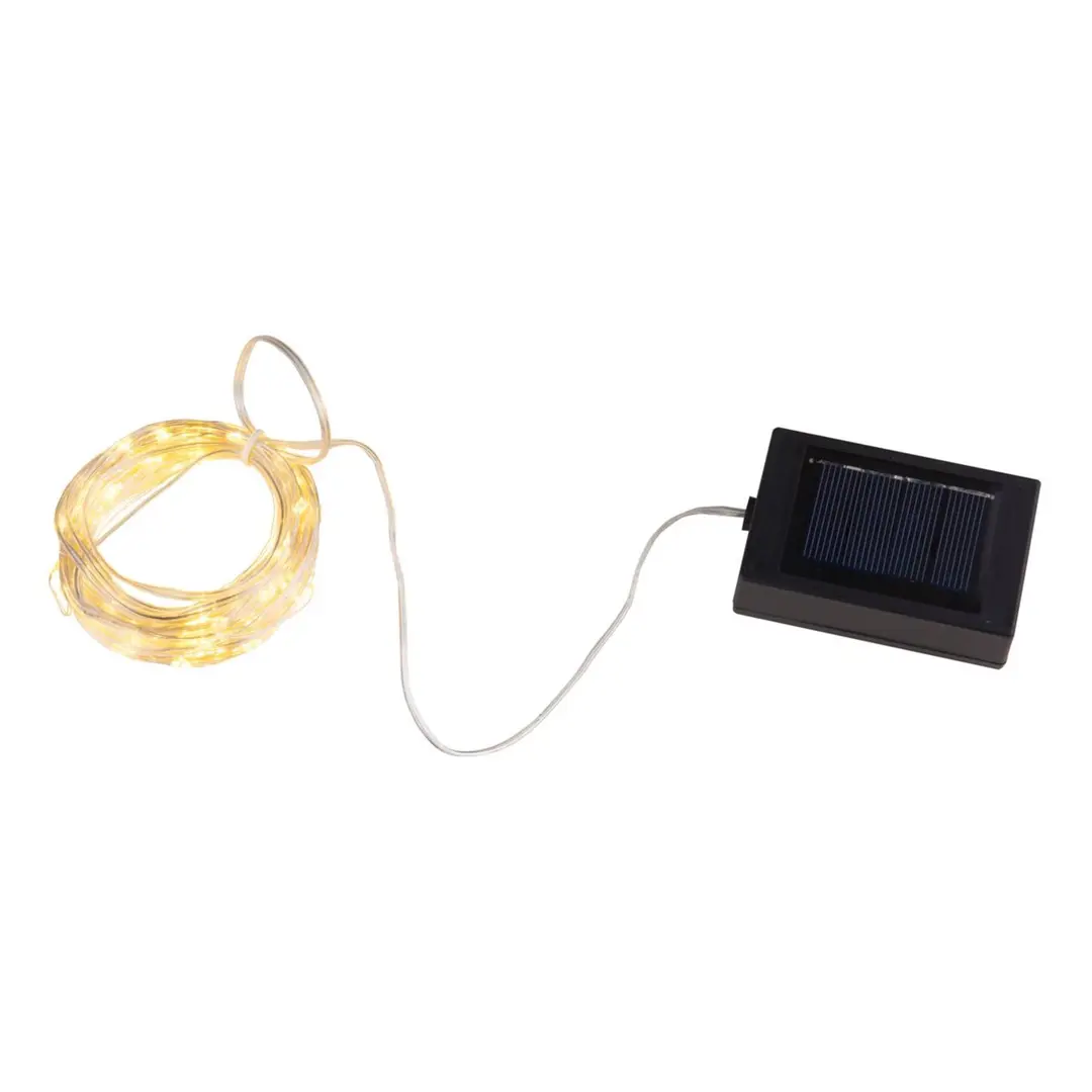 Globo Solar-Lichterkette Ece transparent 13,5 Meter