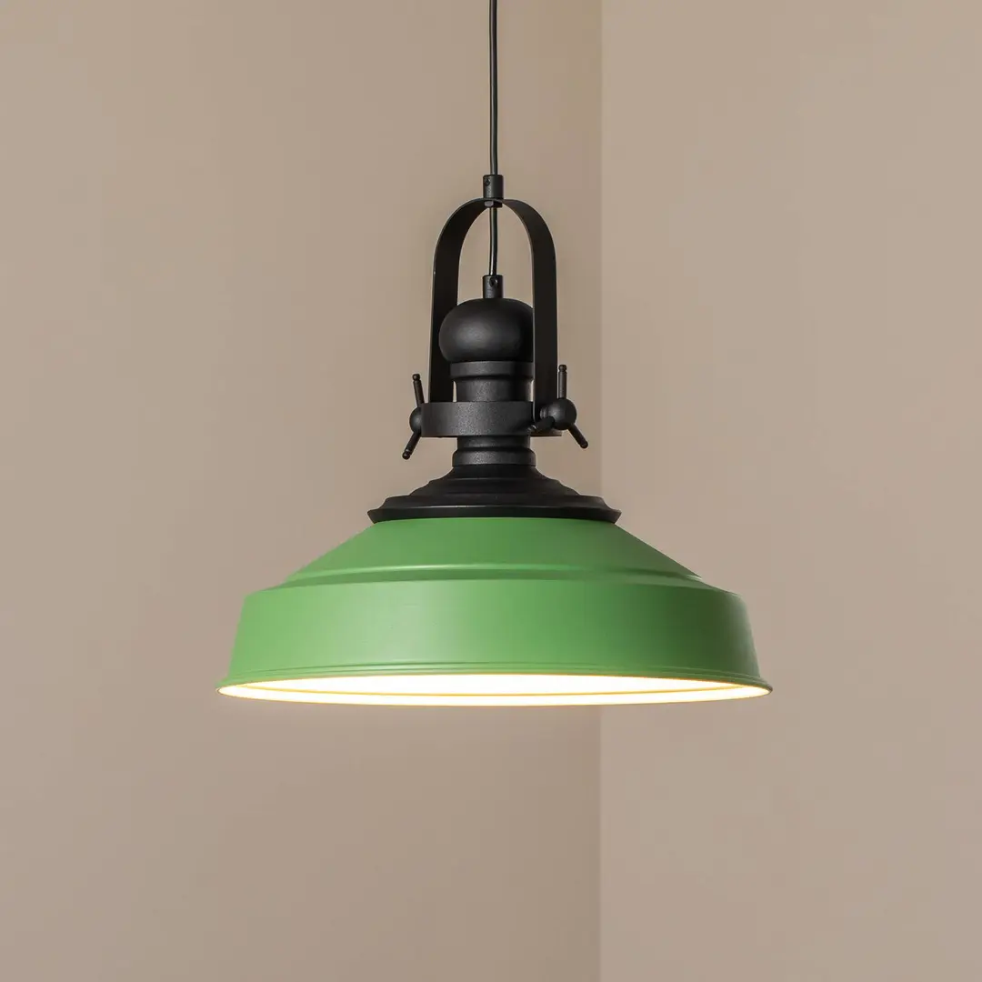 Opviq Hängeleuchte Craft, grün, Metall, Ø 41 cm, E27