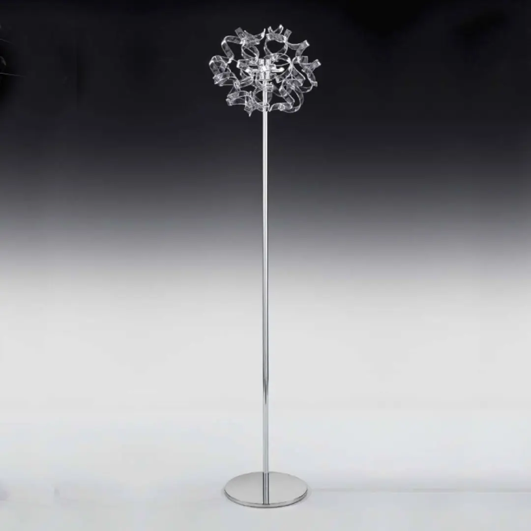 Metallux Stehleuchte Crystal mit besetzter Spitze