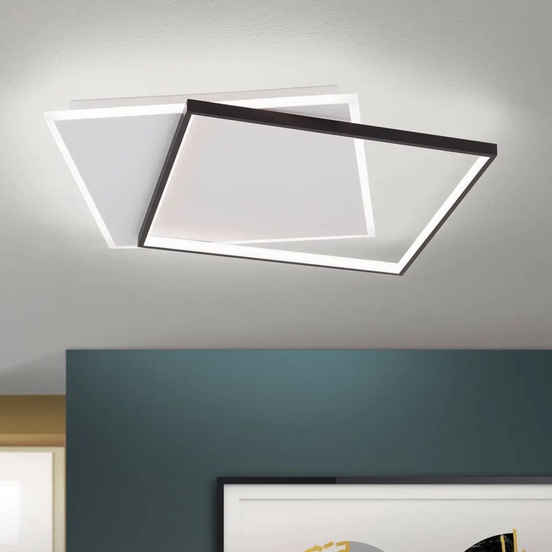 Orion LED-Deckenlampe Emanuel, weiß/schwarz
