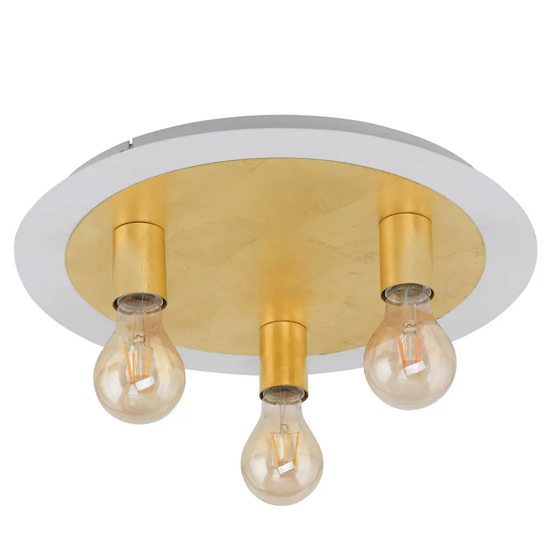 EGLO LED-Deckenleuchte Passano 3fl. gold